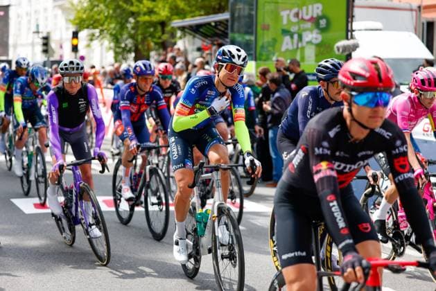 CYCLING - Tour of the Alps 2026 INNSBRUCK,AUSTRIA,20.APR.26 - CYCLING - Tour of the Alps, stage 1, Innsbruck - Innsbruck. Image shows the peloton.  GEPAxpictures xMarkoxVulic