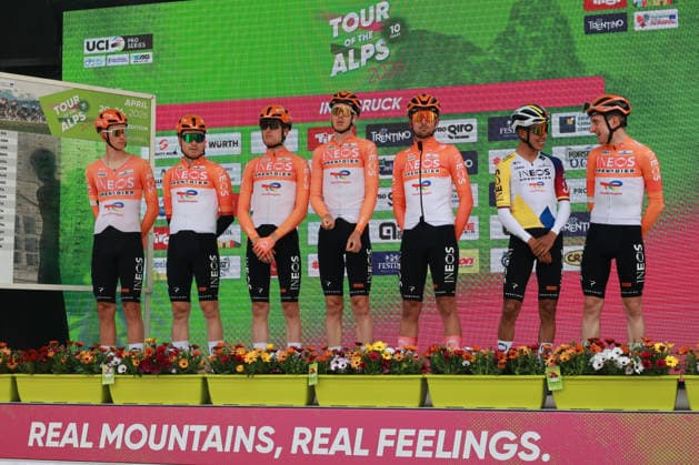 April 20, 2026, Innsbruck, Tyrol, Italy: TOUR DES ALPES 2025 - UCI Cycling Race Tour of the Alps. Nella foto INEOS GRENADIERS....... Innsbruck, Austria, 20 aprile 2026 Tour Of The Alps 2026, Gara Ciclistica UCI  - ZUMAa289 20260420_zia_a289_166 Copyright: xPierrexTeyssotx