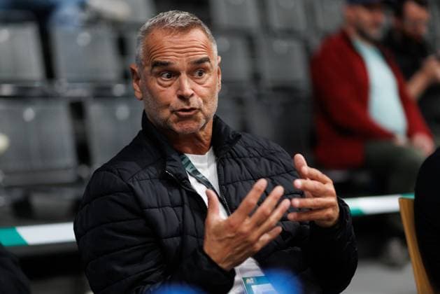 Dirk Bauermann, Vet Concept Gladiators Trier vs FC Bayern Muenchen Basketball , Basketball, easyCredit BBL, Matchday 30, Season 2025 2026, 20 04 2026 Vet Concept Gladiators Trier vs FC Bayern Muenchen Basketball , Basketball, easyCredit BBL, Matchday 30, Season 2025 2026, 20 04 2026 Copyright: xEibner-Pressefoto AlexanderxNeisx EP_ANS