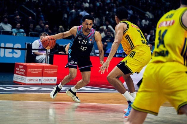 Joel Aminu Telekom Baskets Bonn, 21 , GER, ALBA Berlin vs Telekom Baskets Bonn, Basketball Men, easy Credit BBL, Season 2025 2026, Matchday 30, 20 04 2026 GER, ALBA Berlin vs Telekom Baskets Bonn, Basketball Men, easy Credit BBL, Season 2025 2026, Matchday 30, 20 04 2026 Berlin Copyright: xClaudiusxRauch,xEibner-Pressefotox xClaudiusxRauchx EP_CRH