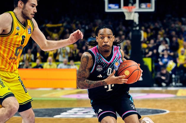 Jalen Finch Telekom Baskets Bonn, 00 , GER, ALBA Berlin vs Telekom Baskets Bonn, Basketball Men, easy Credit BBL, Season 2025 2026, Matchday 30, 20 04 2026 GER, ALBA Berlin vs Telekom Baskets Bonn, Basketball Men, easy Credit BBL, Season 2025 2026, Matchday 30, 20 04 2026 Berlin Copyright: xClaudiusxRauch,xEibner-Pressefotox xClaudiusxRauchx EP_CRH