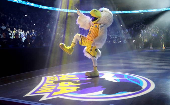 Mascot Albatros Sport Basketball BBL Bundesliga Men 30 Matchday Season 2025 2026 20 04 2026 ALBA Berlin vs Telekom Baskets Bonn