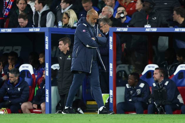 Crystal Palace v West Ham United, Premier League West Ham United manager Nuno Espirito Santo during the Crystal Palace v West Ham United Premier League match at Selhurst Park, London, England on 20 April 2026 Credit: Ian Stephen Every Second Media Editorial use only. All images are copyright Every Second Media Limited. No images may be reproduced without prior permission. All rights reserved. Premier League and Football League images are subject to licensing agreements with Football DataCo Limited. see https: www.football-dataco.com Copyright: xIMAGO EveryxSecondxMediax ESM-1921-0019 IanxStephenx xEveryxSecondxMediax