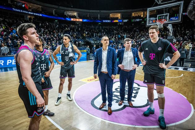 Basketball Berlin 20 04 2026 Season 2025 2026 EasyCredit BBL 1 Bundesliga Men, Men Alba Berlin Telekom Baskets Bonn defeated Bonn