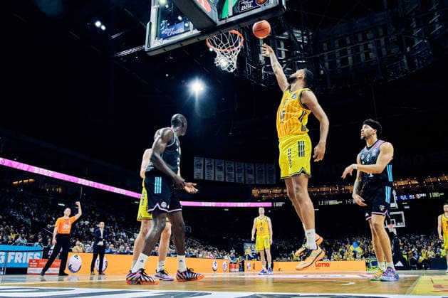 Norris Agbakoko Alba Berlin, 17 , GER, ALBA Berlin vs Telekom Baskets Bonn, Basketball Men, easy Credit BBL, Season 2025 2026, Matchday 30, 20 04 2026 GER, ALBA Berlin vs Telekom Baskets Bonn, Basketball Men, easy Credit BBL, Season 2025 2026, Matchday 30, 20 04 2026 Berlin Copyright: xClaudiusxRauch,xEibner-Pressefotox xClaudiusxRauchx EP_CRH