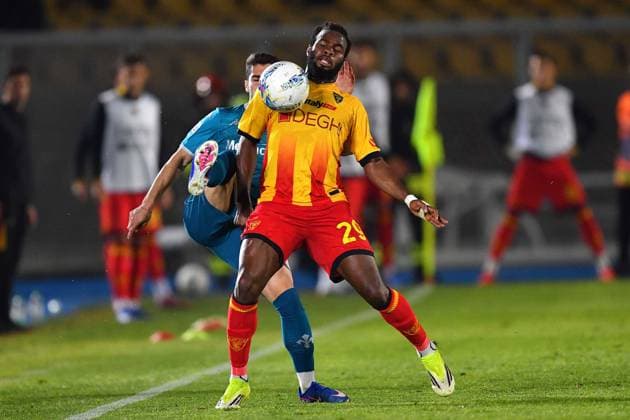 Lecce s Central Midfielder Lassana Coulibaly (29 US Lecce) and fx in action during the Serie A Enilive matchday 33 match between US Lecce and AFC Fiorentina at the Stadio Via del Mare in Lecce, Italy, Monday, April 20, 2026. (Credit Image: Giovanni Evangelista LaPresse)  Copyright: xGiovannixEvangelista LaPressex