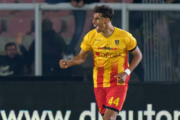 CALCIO - Serie A - US Lecce vs ACF Fiorentina Tiago Gabriel of US Lecce celebrates after scoring a goal during US Lecce vs ACF Fiorentina, Italian soccer Serie A match in Lecce, Italy, April 20 2026 Lecce Italy  Copyright: xIPAxSport ABACAx