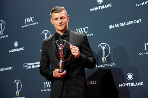 LAUREUS WORLD SPORTS AWARDS 2026. Toni Kroos honoured by Laureus Academy during the 2026 Laureus World Awards. April 20,2026. (ALTERPHOTOS Acero) MadridSpain  Copyright: xAcerox
