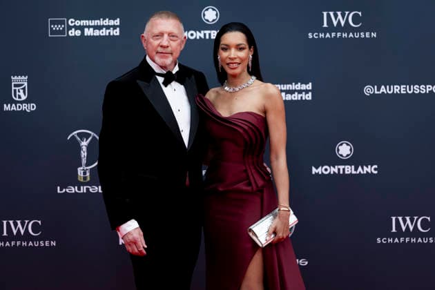 Laureus World Awards 2026 MADRID, SPAIN - APRIL 20: Boris Becker and Lilian de Carvalho Monteiro attends the red carpet at the 2026 Laureus World Sport Awards at Palacio De Cibeles on April 20, 2026 in Madrid, Spain. Madrid Palacio de Cibeles Madrid Spain Copyright: xAlbertoxGardinx AGardin_20260420_Laureus_1788