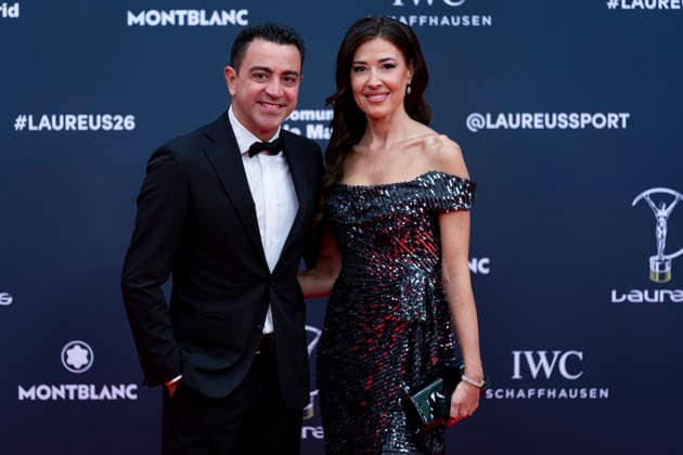 Laureus World Awards 2026 MADRID, SPAIN - APRIL 20: Xavi Hernandez and Nuria Cunillera attends the red carpet at the 2026 Laureus World Sport Awards at Palacio De Cibeles on April 20, 2026 in Madrid, Spain. Madrid Palacio de Cibeles Madrid Spain Copyright: xAlbertoxGardinx AGardin_20260420_Laureus_1778