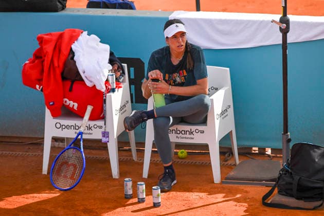April 21, 2026, Madrid, Madrid, Spain: JAQUELINE CRISTIAN of Romania during the Mutua Madrid Open 2026, ATP, Tennis Herren Masters 1000 and WTA, Tennis Damen 1000 tennis tournament, celebrated at Caja Magica on April 21, 2026 in Madrid, Spain. Madrid Spain - ZUMAc312 20260421_zsp_c312_011 Copyright: xOscarxManuelxSanchezx