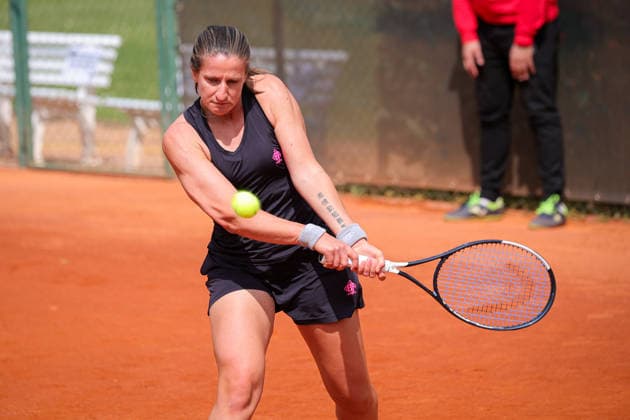 Aurora Zantedeschi (ITA) during Axion Open 2026, International Tennis match in Chiasso, Switzerland, April 21 2026  Copyright: xRobertaxCorradin IPAxSportx xipa-agency.netx xx IPA_74120975 IPA_Agency_IPA74120975