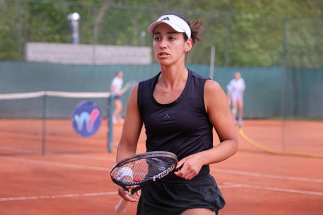Lucia Cortez Llorca (ESP) during Axion Open 2026, International Tennis match in Chiasso, Switzerland, April 21 2026  Copyright: xRobertaxCorradin IPAxSportx xipa-agency.netx xx IPA_74120990 IPA_Agency_IPA74120990