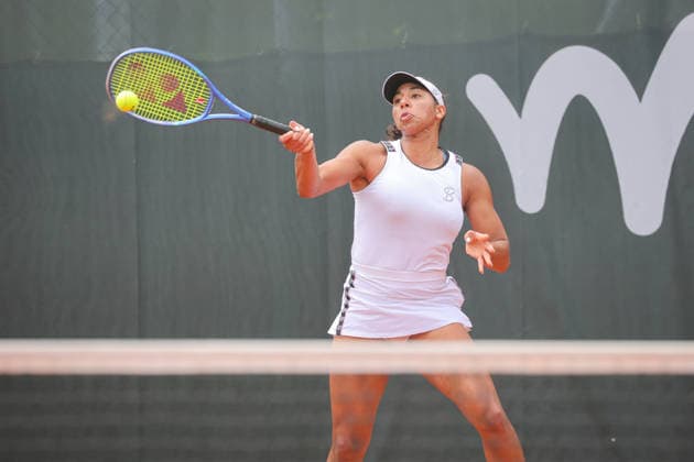 Rasheeda McAdoo (USA) during Axion Open 2026, International Tennis match in Chiasso, Switzerland, April 21 2026  Copyright: xRobertaxCorradin IPAxSportx xipa-agency.netx xx IPA_74120984 IPA_Agency_IPA74120984
