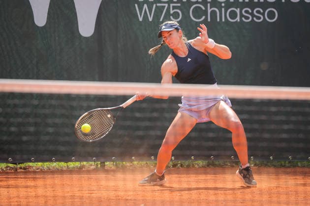 Irene Burillo (ESP) during Axion Open 2026, International Tennis match in Chiasso, Switzerland, April 21 2026  Copyright: xRobertaxCorradin IPAxSportx xipa-agency.netx xx IPA_74126060 IPA_Agency_IPA74126060