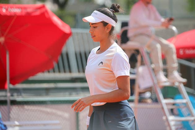 Yasmine Kabbaj (MAR) during Axion Open 2026, International Tennis match in Chiasso, Switzerland, April 21 2026  Copyright: xRobertaxCorradin IPAxSportx xipa-agency.netx xx IPA_74126061 IPA_Agency_IPA74126061