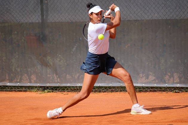 Yasmine Kabbaj (MAR) during Axion Open 2026, International Tennis match in Chiasso, Switzerland, April 21 2026  Copyright: xRobertaxCorradin IPAxSportx xipa-agency.netx xx IPA_74126081 IPA_Agency_IPA74126081