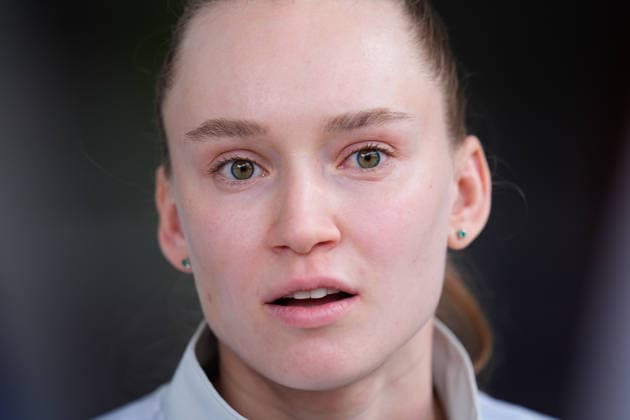 April 21, 2026, Madrid, Madrid, Spain: Elena Rybakina of Kazakhstan attends her press conference, PK, Pressekonferenz during the Media Day for the Mutua Madrid Open 2026, ATP, Tennis Herren Masters 1000 and WTA, Tennis Damen 1000, at La Caja Magica on April 21, 2026 in Madrid, Spain. Madrid Spain - ZUMAa181 20260421_zaa_a181_180 Copyright: xDennisxAgyemanx