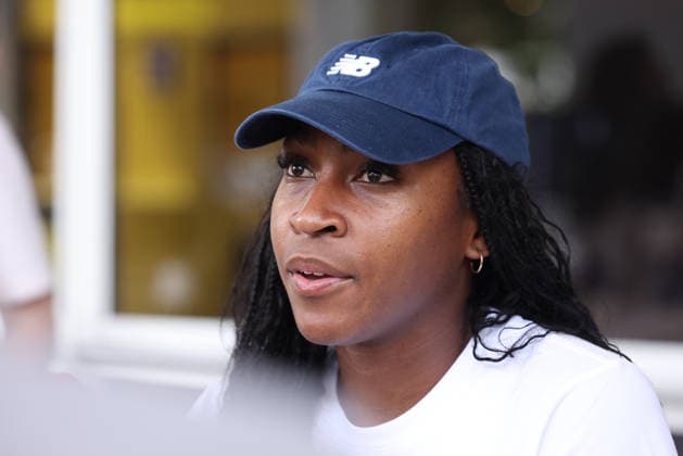 April 21, 2026, Madrid, Madrid, Spain: Coco Gauff of USA attends her press conference, PK, Pressekonferenz during the Media Day for the Mutua Madrid Open 2026, ATP, Tennis Herren Masters 1000 and WTA, Tennis Damen 1000, at La Caja Magica on April 21, 2026 in Madrid, Spain. Madrid Spain - ZUMAa181 20260421_zaa_a181_198 Copyright: xDennisxAgyemanx