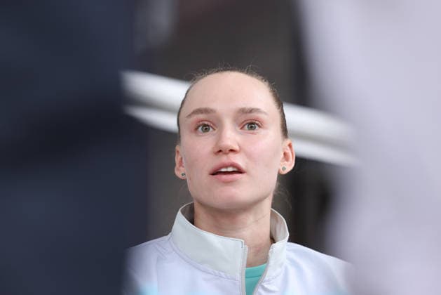 April 21, 2026, Madrid, Madrid, Spain: Elena Rybakina of Kazakhstan attends her press conference, PK, Pressekonferenz during the Media Day for the Mutua Madrid Open 2026, ATP, Tennis Herren Masters 1000 and WTA, Tennis Damen 1000, at La Caja Magica on April 21, 2026 in Madrid, Spain. Madrid Spain - ZUMAa181 20260421_zaa_a181_223 Copyright: xDennisxAgyemanx