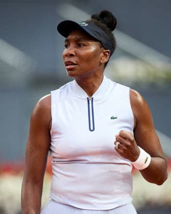 Mutua Madrid Open - Day Two Venus Williams of United States reacts against Kaitlin Quevedo of Spain during the GirlÕs Singles match on day two of the Mutua Madrid Open at Caja Magica on April 21, 2026, in Madrid, Spain. Madrid Caja Magica Madrid Spain RL_MMO2K26_000338 Copyright: xRicardoxLarreinax