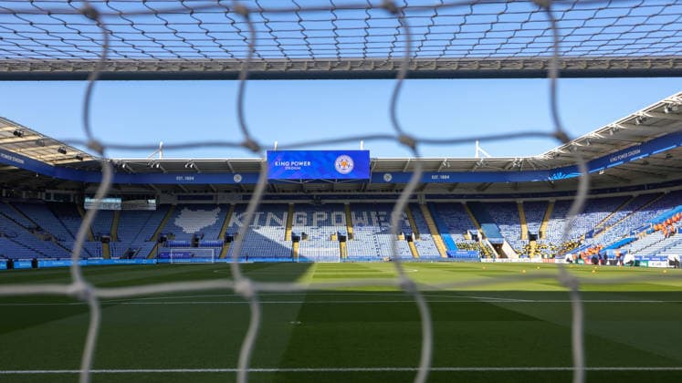 Leicester City v Hull City, EFL Sky Bet Championship View down the ground from behind the goal before the EFL Sky Bet Championship match between Leicester City and Hull City at the King Power Stadium, Leicester, UK on 21 April 2026. Leicester King Power Stadium Leicestershire UK Editorial use only DataCo restrictions apply See www.football-dataco.com , Copyright: xJohnxMallettx PSI-24111-0005
