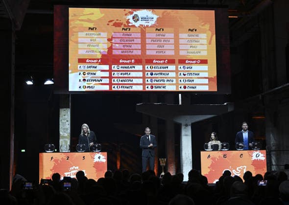 Turkish Women s National Basketball Team s opponents for the 2026 World Cup BERLIN, GERMANY - APRIL 21: Turkiye’s National Women’s Basketball Team is drawn into Group C with Australia, Belgium and Puerto Rico during the draw ceremony for the 2026 FIBA Women’s Basketball World Cup held at Kraftwerk Berlin on April 21, 2026, in Berlin, Germany. Halil Sagirkaya Anadolu Berlin Germany. Editorial use only. Please get in touch for any other usage.  Copyright: x2026xAnadoluxHalilxSagirkayax