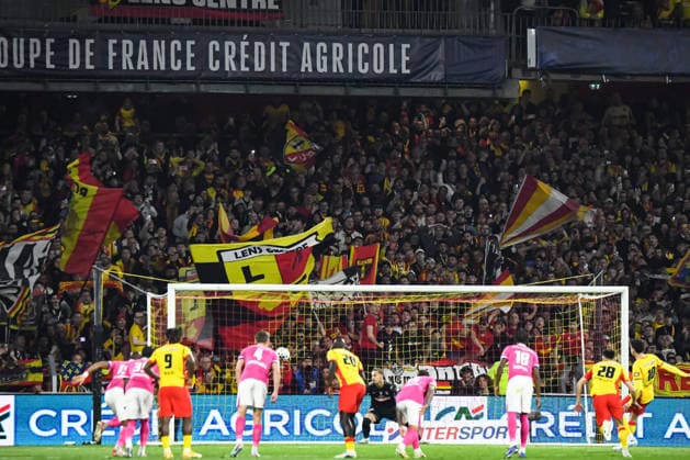 FOOTBALL : RC Lens vs Toulouse FC - Coupe de France - Demi-finale - 21 04 2026 But de Florian Thauvin (RC Lens) LensFrance  Copyright: xBaptistexAutissierx