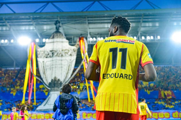 FOOTBALL : RC Lens vs Toulouse FC - Coupe de France - Demi-finale - 21 04 2026 Odsonne Edouard (RC Lens) LensFrance  Copyright: xBaptistexAutissierx