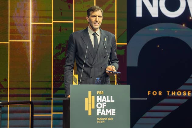 Germany FIBA World Cup Germany 2026 Group Draw and Hall of Fame Ceremony, Class of 2026, on 21 April in Berlin, Kraftwerk Dirk Nowitzki Copyright: xSvenxHeidmannx