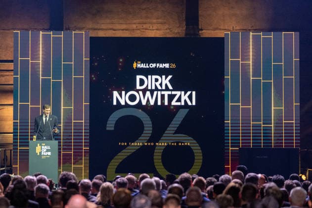 Germany FIBA World Cup Germany 2026 Group Draw and Hall of Fame Ceremony, Class of 2026, on 21 April in Berlin, Kraftwerk Dirk Nowitzki Copyright: xSvenxHeidmannx