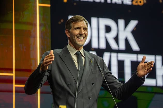 Germany FIBA World Cup Germany 2026 Group Draw and Hall of Fame Ceremony, Class of 2026, on 21 April in Berlin, Kraftwerk Dirk Nowitzki Copyright: xSvenxHeidmannx
