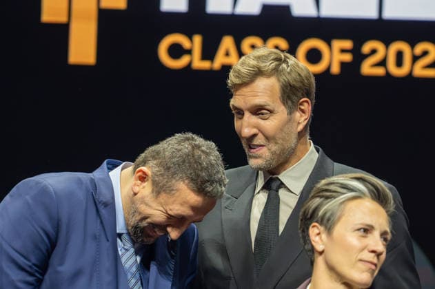 Germany FIBA World Cup Germany 2026 Group Draw and Hall of Fame Ceremony, Class of 2026, on 21 April in Berlin, Kraftwerk Dirk Nowitzki, Hedo Türkoglu TürkoÄülu Copyright: xSvenxHeidmannx