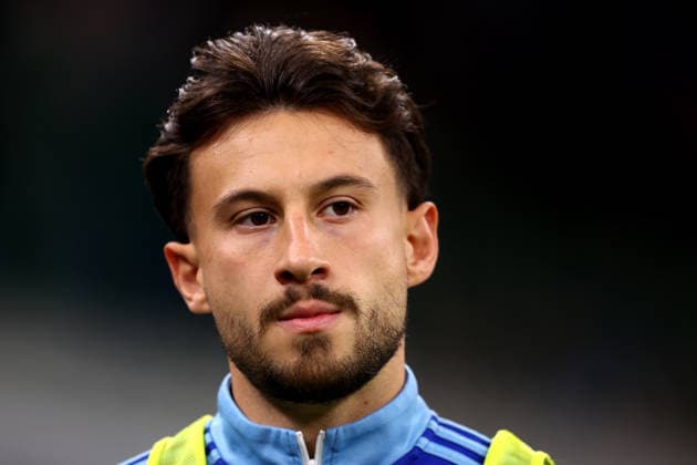 Nicolas Kuhn (Como 1907) looks on, Coppa Italia, FC Internazionale v Como, Giuseppe Meazza, April 21, 2026, Milan, Italy.