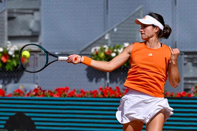 April 22, 2026, Madrid, Madrid, Spain: CARLOTA MARTINEZ CIREZ of Spain during the Mutua Madrid Open 2026, ATP, Tennis Herren Masters 1000 and WTA, Tennis Damen 1000 tennis tournament, celebrated at Caja Magica on April 22, 2026 in Madrid, Spain. Madrid Spain - ZUMAc312 20260422_zsp_c312_099 Copyright: xOscarxManuelxSanchezx