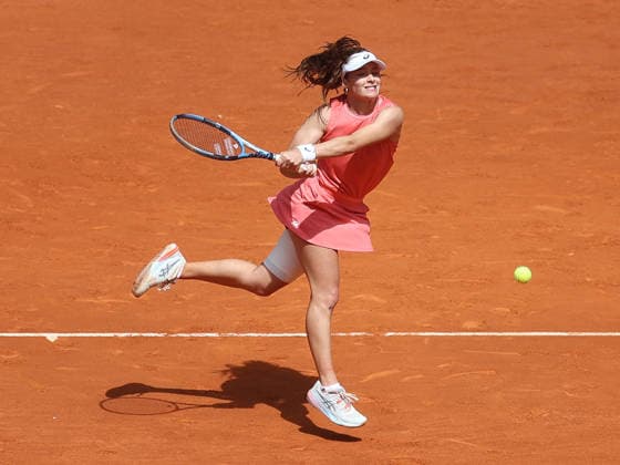 Alberto Simon Zeynep Sonmez during his first round match of the main draw of the Mutua Madrid Open de Tenis, played at the Caja Magica on April 22, 2026 in Madrid, Spain Copyright: xALBERTOxSIMONx