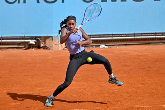 April 22, 2026, Madrid, Madrid, Spain: COCO GAUFF of united states - NEW BALANCE Training during the Mutua Madrid Open 2026, ATP, Tennis Herren Masters 1000 and WTA, Tennis Damen 1000 tennis tournament, celebrated at Caja Magica on April 22, 2026 in Madrid, Spain. Madrid Spain - ZUMAc312 20260422_zsp_c312_229 Copyright: xOscarxManuelxSanchezx