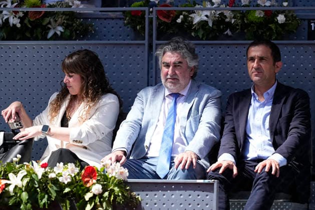 April 22, 2026, Madrid, Madrid, Spain: Jose Manuel Rodriguez Uribes, President of Superior Sports Council CSD, is seen during the match between Roberto Bautista Agut of Spain and Thiago Agustin Tirante of Argentina during the Mutua Madrid Open 2026, ATP, Tennis Herren Masters 1000 and WTA, Tennis Damen 1000, at La Caja Magica on April 22, 2026 in Madrid, Spain. Madrid Spain - ZUMAa181 20260422_zaa_a181_110 Copyright: xOscarxJ.xBarrosox