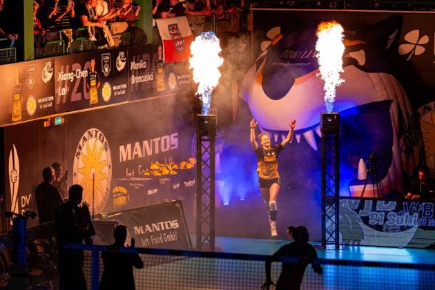 22 04 2026, GER, Volleyball, 1 Bl, Women, Season 25 26, Final PlayOff Best of 5 , VfB 91 Suhl Lotto Thueringen Dresdner SC Hannah Hartmann VfB 91 Suhl Lotto Thueringen 98527 Suhl Sporthalle Wolfsgrube Thüringen Germany