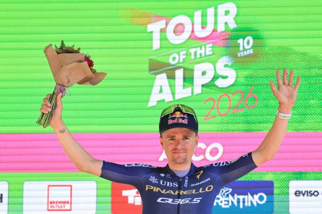 RECORD DATE NOT STATED 22nd April 2026; Arco, Italy; UCI Cycling, Tour of the Alps: Tom PIDCOCK (GBR) PINARELLO-Q365 Pro Cycling Team PierrexTeyssot