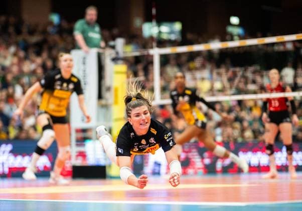 VOLLEYBALL WOMEN FINAL 3 GAME 1 BL SUHL DRESDNER SC FOR EDITORIAL PURPOSES ONLY EDITORIAL USE ONLY p 22 04 2026 Suhl Volleyball 1 Bundesliga Season 2025 2026 Women Playoffs Final 3 Game Wolfsgrube VfB Suhl LOTTO Thüringen Dresdner SC in photo Mackenzie Foley 8 VfB Suhl LOTTO Thüringen Germany Thueringen Suhl Copyright SaschaxFromm Copyright: SaschaxFromm doc85j5iehgousox9h8g61 ,EDITORIAL USE ONLY Copyright: SaschaxFromm