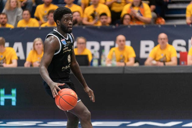 Khyri Thomas Syntainics MBC, 00 GER, Syntainics MBC vs Manchester Basketball Club, Basketball, European North Basketball League, semi-finals, 2025 2026 season, 22 04 2026 GER, Syntainics MBC vs Manchester Basketball Club, Basketball, European North Basketball League, semi-finals, 2025 2026 season, 22 04 2026 Weissenfels Copyright: xEibner-Pressefoto PiaxSchindlerx EP_PSR