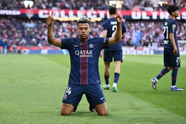 Desire Doue during the 26th matchday of the McDonald’s Ligue 1 between PSG and FC Nantes at the Parc des Princes on 22 April 2026. - 22 04 2026 - France Ile-de-France (region) Paris -  JulienxMattiax xLexPictorium LePictorium_0332201