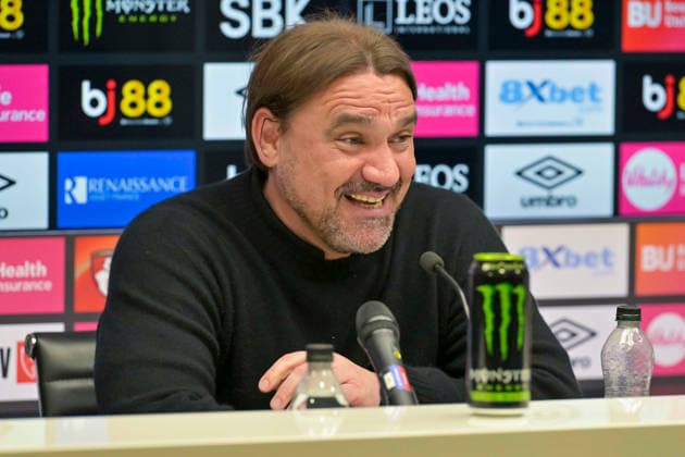 Bournemouth v Leeds United, Premier League Leeds United Manager Daniel Farke speaking in the post match press conference, PK, Pressekonferenz after the Premier League match between Bournemouth and Leeds United at the Vitality Stadium, Bournemouth, UK on 22 April 2026. Bournemouth Vitality Stadium Dorset UK Editorial use only DataCo restrictions apply See www.football-dataco.com , Copyright: xGrahamxHuntx PSI-24147-0126
