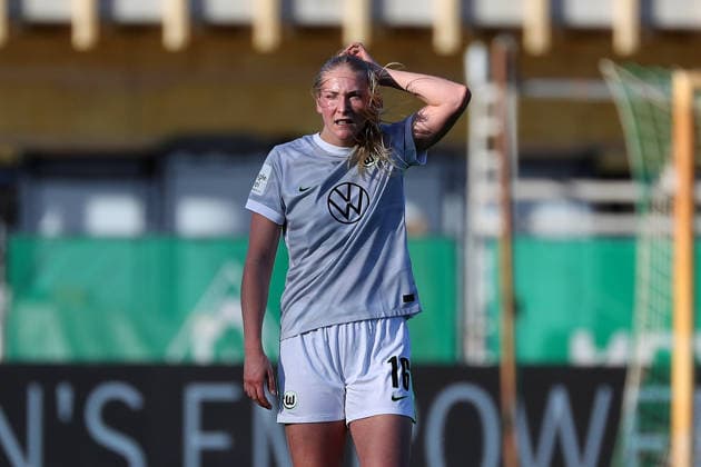 Bremen vs VfL, BL Women Bremen, 22 04 2026, Football, Women, Google Pixel Bundesliga, Season 2025 2026, SV Werder Bremen vs VfL Wolfsburg, Camilla Küver VfL Wolfsburg Germany