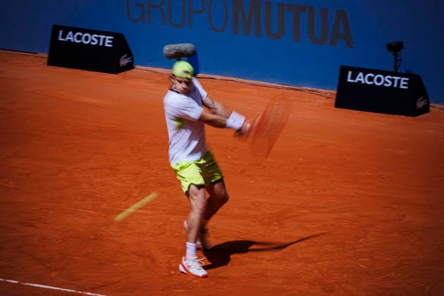 Mutua Madrid Open - 22 04 2026 Zizou Bergs of Belgium in action against Marin Cilic of Belgium in the Men’s Singles First Round Match during day three of the Mutua Madrid Open at La Caja Magica on April 22, 2026 in Madrid, Spain. Madrid Spain Copyright: xPabloxGarcia PGSxPhotoxAgencyx