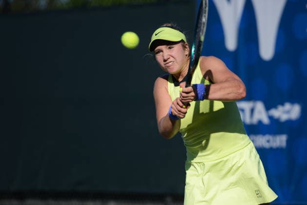 April 22, 2026, Charlottesville, Virginia, United States: Kristina Liutova of Russia in her first round match in the Boar s Head Resort Women s Open ITF tennis tournament in Charlottesville Virginia. She defeated S. Johnson in 3 sets. Charlottesville United States - ZUMAl132 20260422_zap_l132_016 Copyright: xChristopherxLevyx