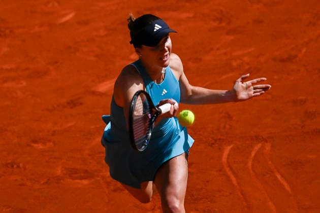 April 23, 2026, Madrid, Madrid, Spain: ELINA SVITOLINA of Ukraine during the Mutua Madrid Open 2026, ATP, Tennis Herren Masters 1000 and WTA, Tennis Damen 1000 tennis tournament, celebrated at Caja Magica on April 22, 2026 in Madrid, Spain. Madrid Spain - ZUMAc312 20260423_zsp_c312_092 Copyright: xOscarxManuelxSanchezx