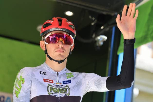 TOUR DES ALPES 2026 - UCI Cycling Race Tour of the Alps Pierre Teyssot MAXPPP ; TOUR DES ALPES 2026 - UCI Cycling Race Tour of the Alps. Arco, Italy on April 23, 2026. Stage 4, Arco - Trento (167,8 Km) Mathys RONDEL (FRA) Tudor Pro Cycling Team Pierre Teyssot Maxppp Arco Trentino South Tyrol Italy  Copyright: xMAXPPPxPierrexTeyssotx TEY62789 TEY62789