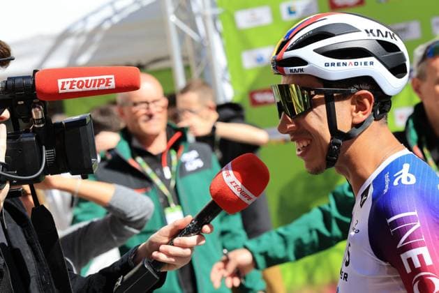 TOUR DES ALPES 2026 - UCI Cycling Race Tour of the Alps Pierre Teyssot MAXPPP ; TOUR DES ALPES 2026 - UCI Cycling Race Tour of the Alps. Arco, Italy on April 23, 2026. Stage 4, Arco - Trento (167,8 Km) Egan Arley BERNAL GOMEZ (COL) Pierre Teyssot Maxppp Arco Trentino South Tyrol Italy  Copyright: xMAXPPPxPierrexTeyssotx TEY62864 TEY62864